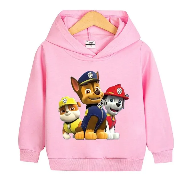 Kids sweatshirt with trendy print favorite fairy tale Paw Patrol