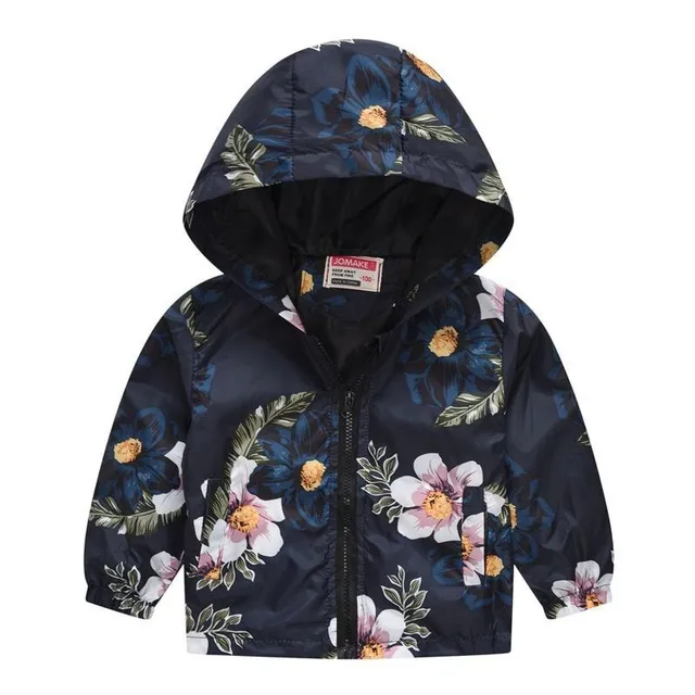 Girls spring and autumn windbreakers with hood 9 2 roky