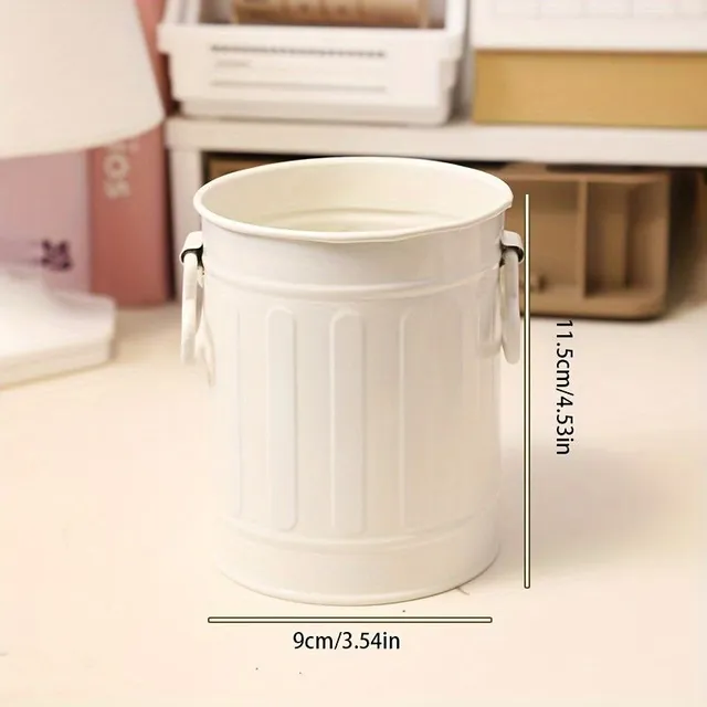 1pc Beautiful retro bucket for writing and cosmetics