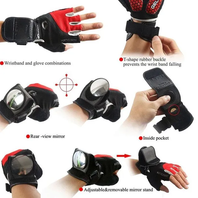 Wrist mirror for cyclists