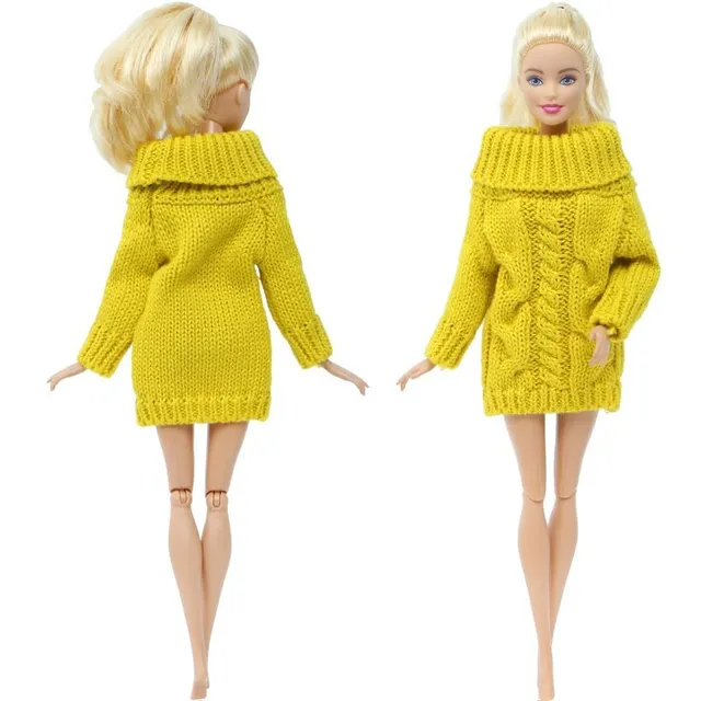 Soft coat for Barbie doll 7