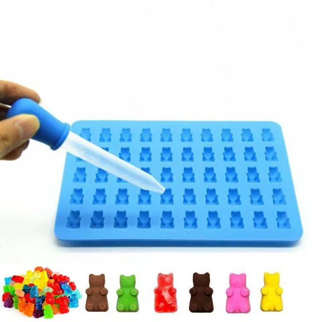 Silicone mould for gummy bears - DIY