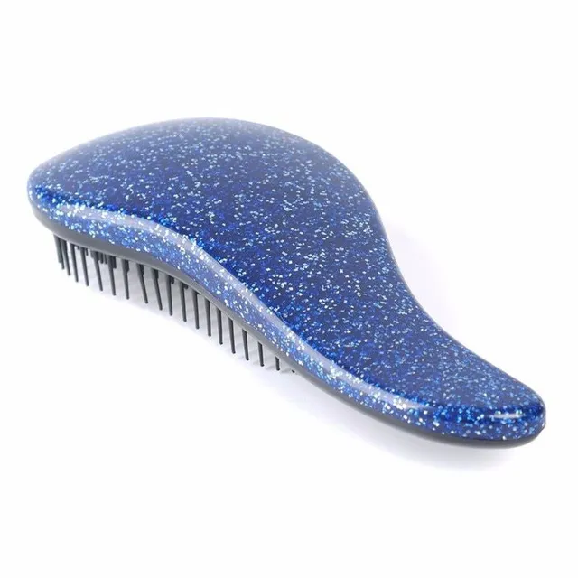 Luxury shaped comb with Fulgenzio glitter design