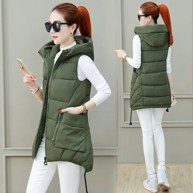 Women's modern quilted vest Claire