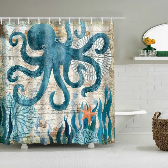 Shower curtain sea animals M 3 sprchovy-zaves-morsti-zivocichove-4 l