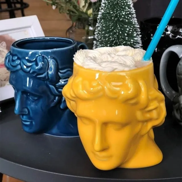 Ceramic mug statue