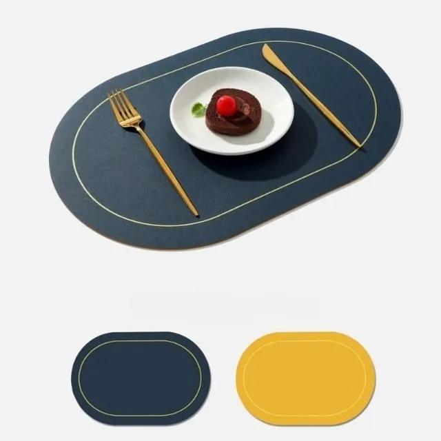 Leather kitchen placemats