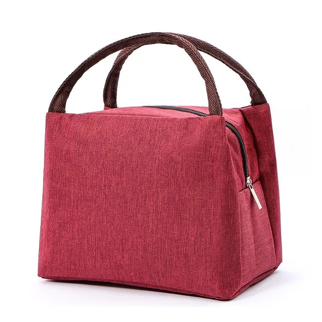 Practical modern single color smaller cooling cloth bag for lunch