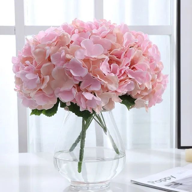 Luxurious large monochrome decorative artificial flower - hydrangea