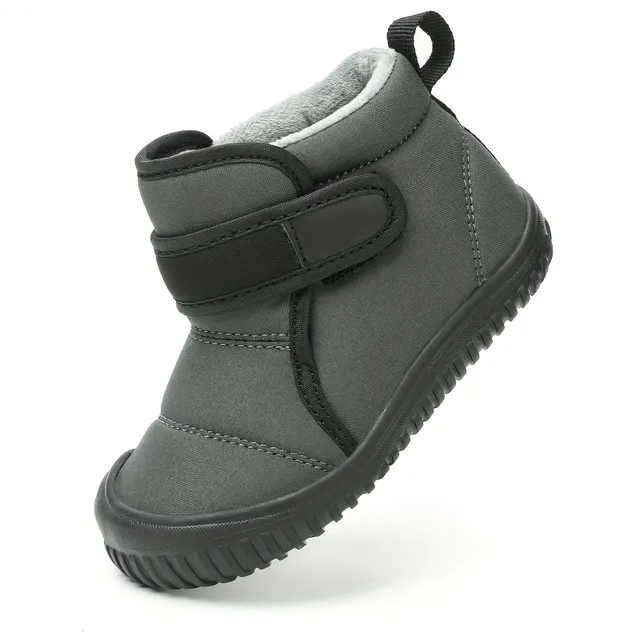 Children's waterproof snow boots with hot fleece lining and anti-slip sole