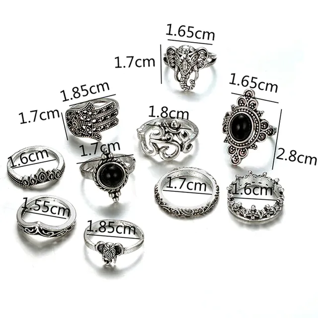 Set of beautiful rings