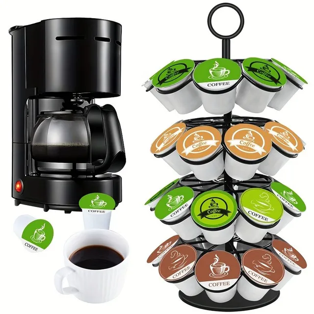 Stand On 1pcs Pod, Holder On Coffee Capsules Swimming O 360 Degrees, Multilayer Organizer On Saving Coffee Capsules, For Capacity 36, Do Kitchen, Bar A Restaurant, Kitchen Organizers and Storage, Kitchen Accessories Coffee Bars