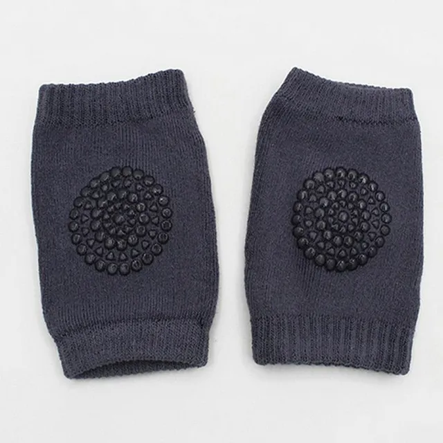 Baby knee pads with smiley face