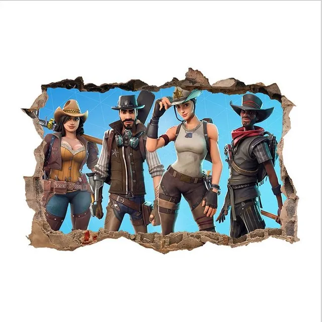 Stylish stickers with themes of the popular game Fortnite I 46-69cm