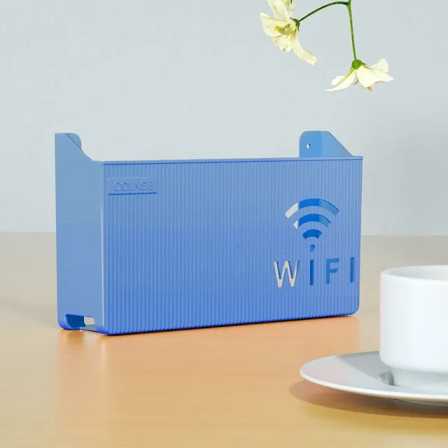 Wall mounted plastic box for wifi router
