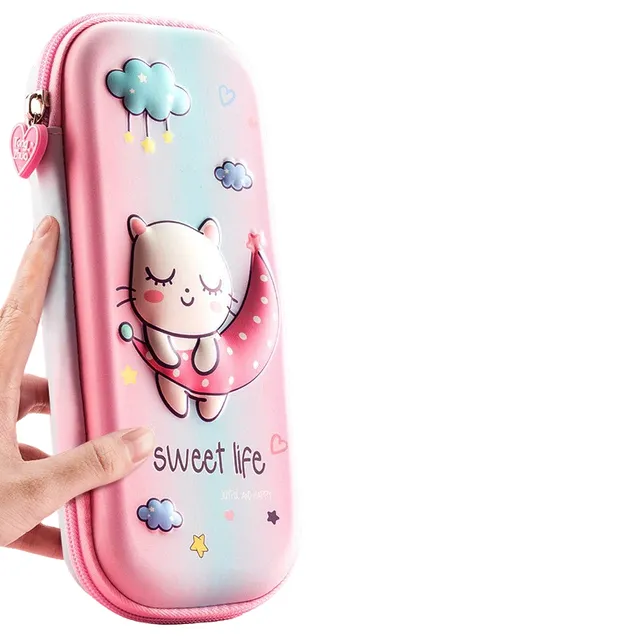 School holster with cat motif