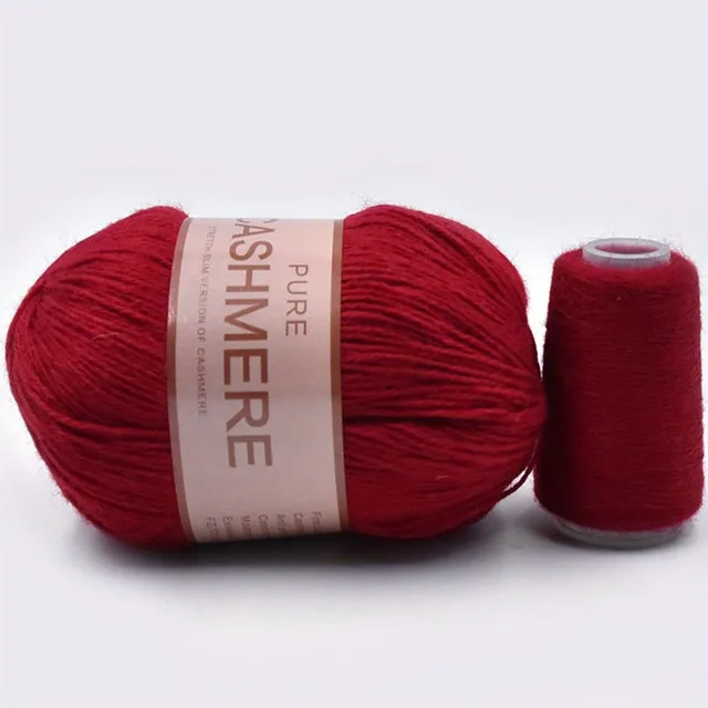 Beautiful 98% cashmere yarn for hand knitting and crochet - soft and suitable for machines - ball for scarves, sweaters and more