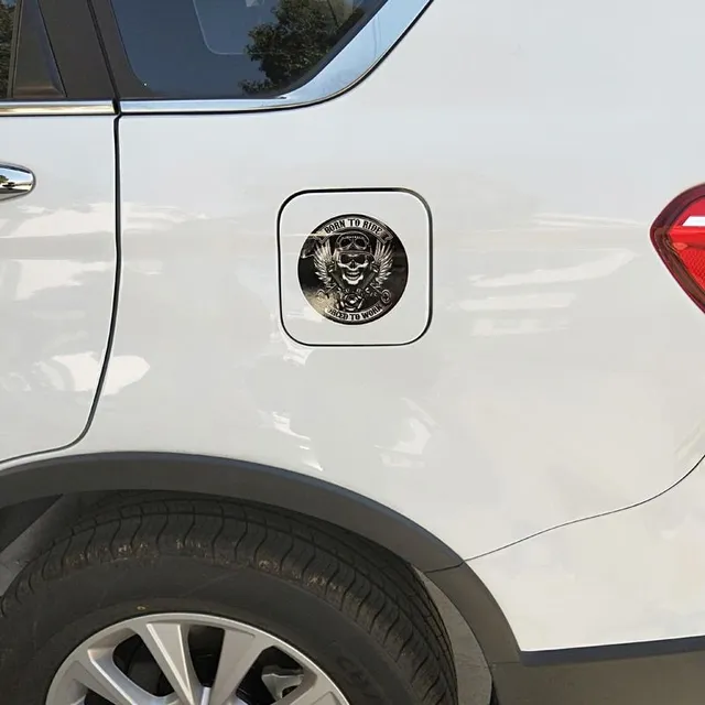 Sticker for a car with a skull