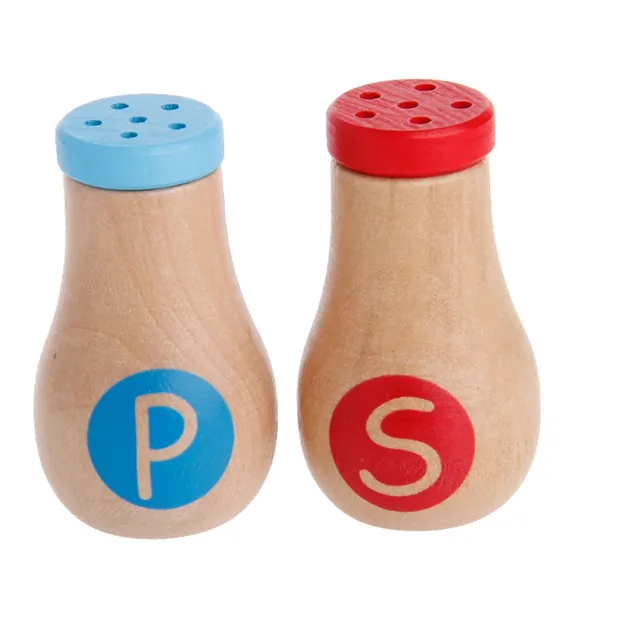 Wooden set of toys for children - Salt and pepper