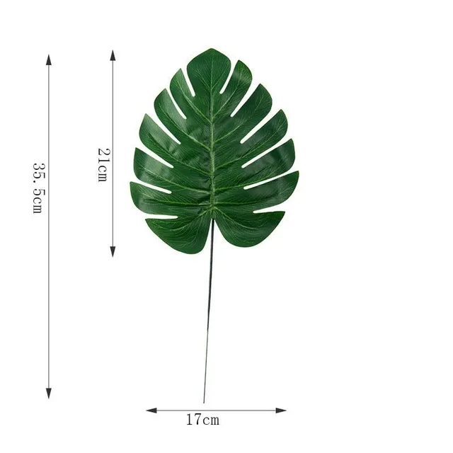 Artificial decorative leaves for vase