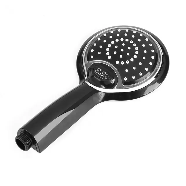 Shower head with thermometer