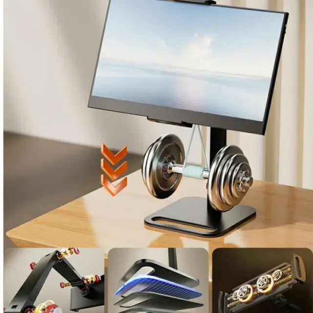 Portable table holder for monitor - universal stand for office desk