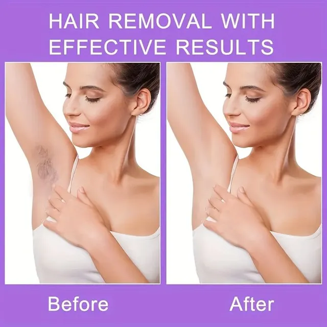 Painless hair removal with fine smooth rubber brush