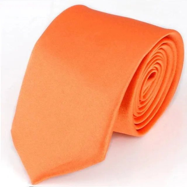 Men's tie 145 cm barva-oranzova