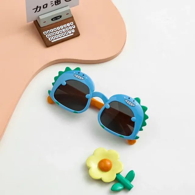 Cute Baby Sunglasses with Cartoon Dinosaur