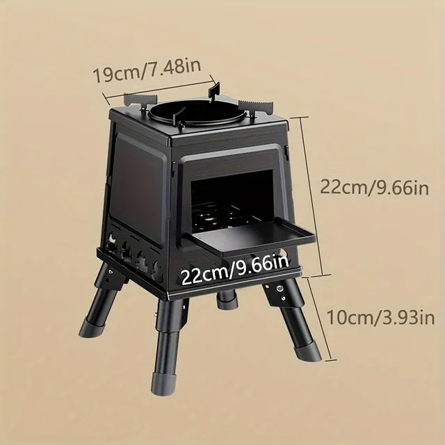 Transferable storage stove for wood - multifunctional outdoor picnic cooker