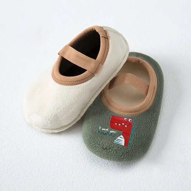 Detská moderná štýlová originálna jednofarebná prvá vychádzková obuv s potlačou Bridget