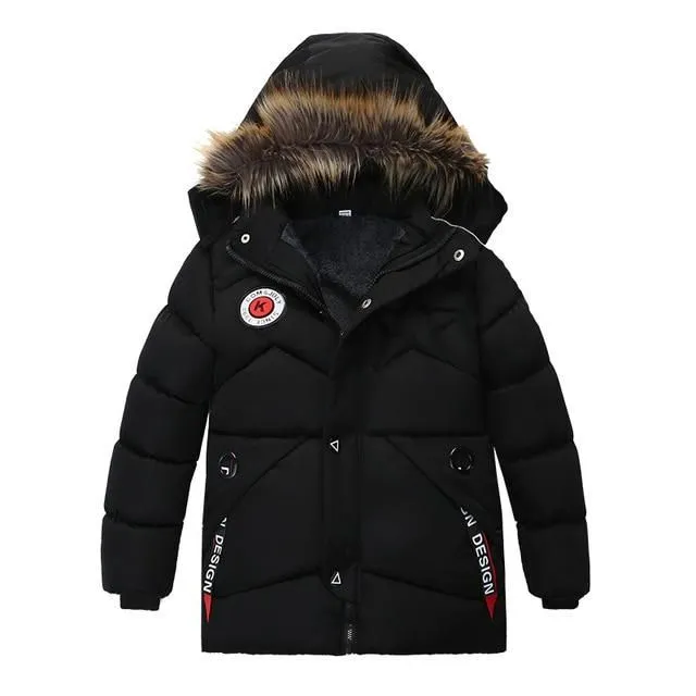 Children's long winter jacket