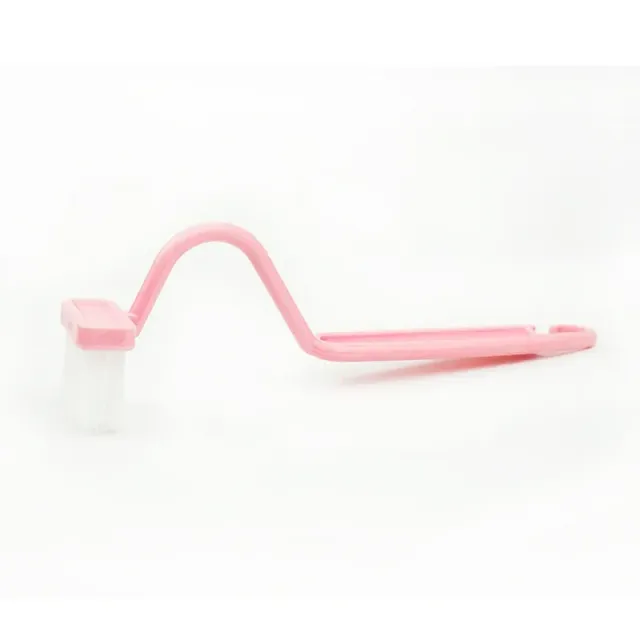 Curved hooker for cleaning S-shaped toilet for small children - without dead angles with long handle