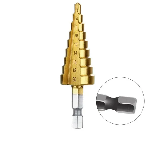 HSS scale drill with titanium coating