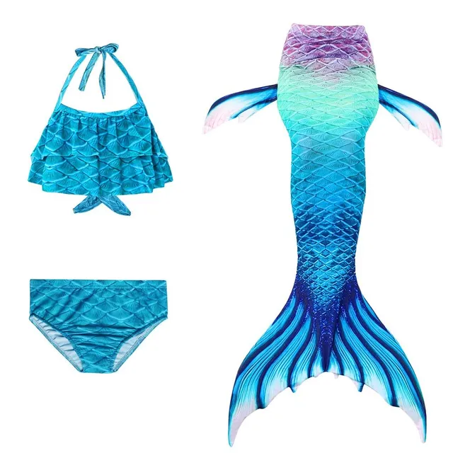 Girls Cute Swimsuit Mermaid