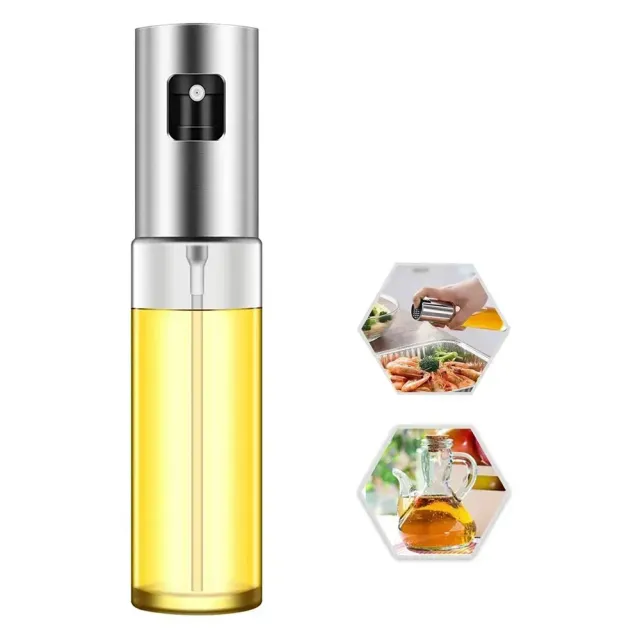 Glass oil dispenser for cooking, olives, salad, BBQ, kitchen, baking, empty vinegar bottle