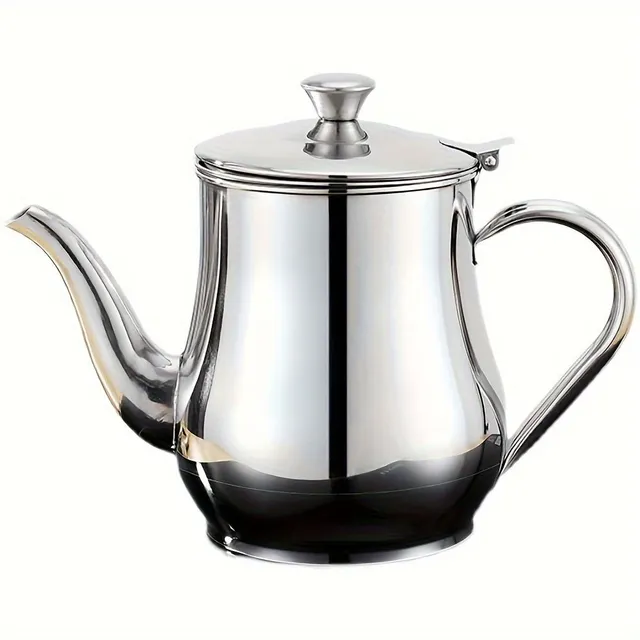 High quality stainless steel oil kettle with cedar - ideal for oil storage and induction heating