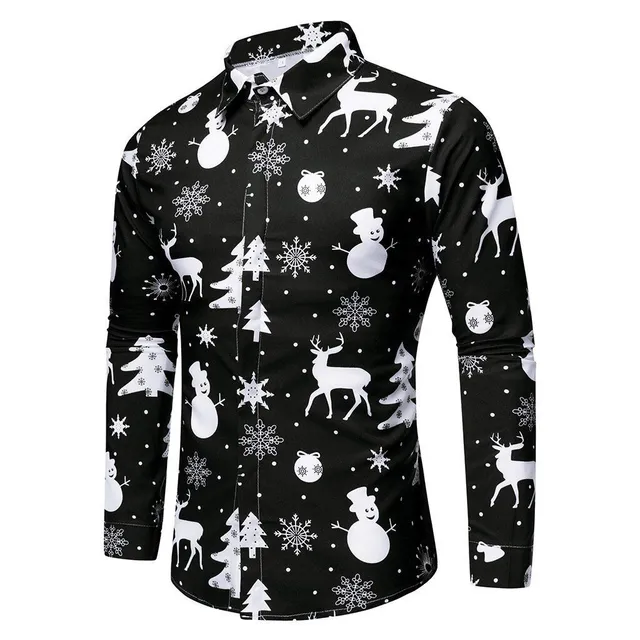 Men's long sleeve christmas shirt Chris