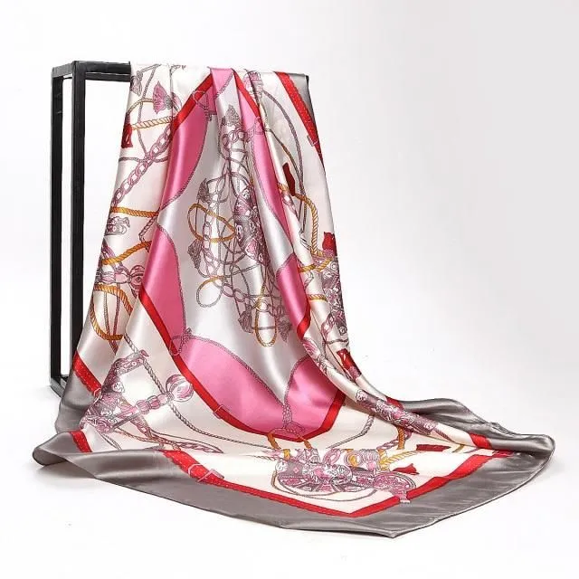 Ladies luxury square scarf