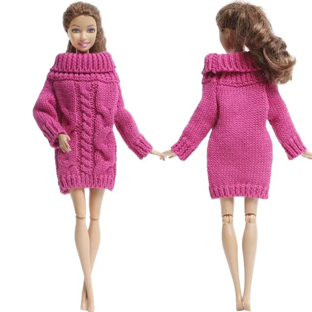 Soft coat for Barbie doll 5