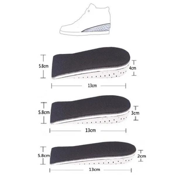 Breathable high shoe inserts