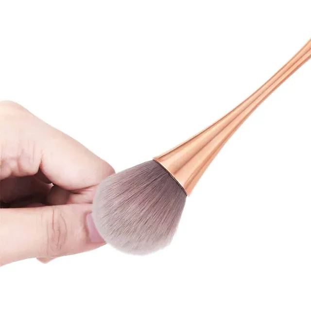 Colored makeup brushes