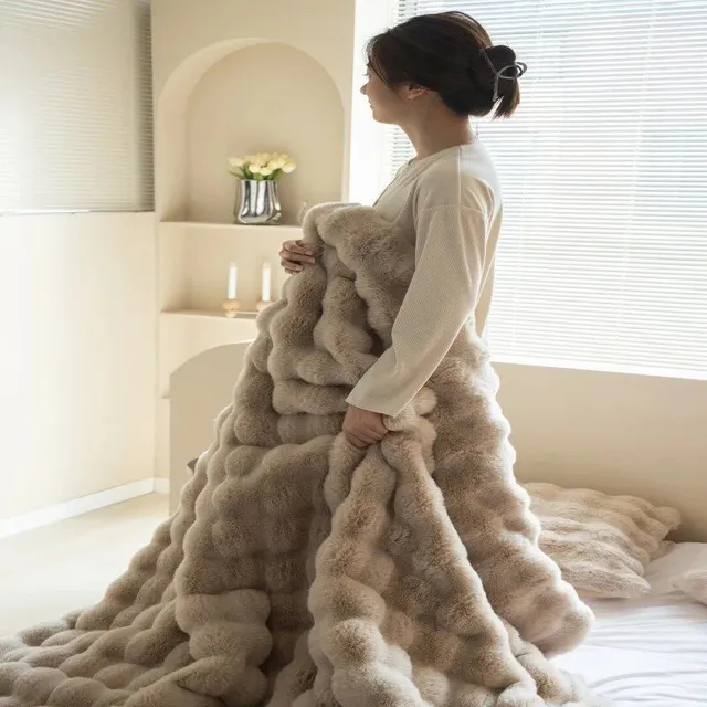 Pătură călduroasă și confortabilă pentru canapea, fotoliu sau pat