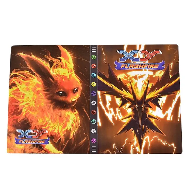 Album for game cards with many Pokemon themes