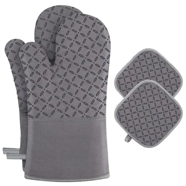 4 pcs Kitchen mitt and mat