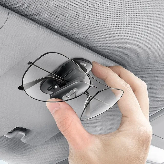 Luksusowy uchwyt na okulary przeciwsłoneczne do samochodu