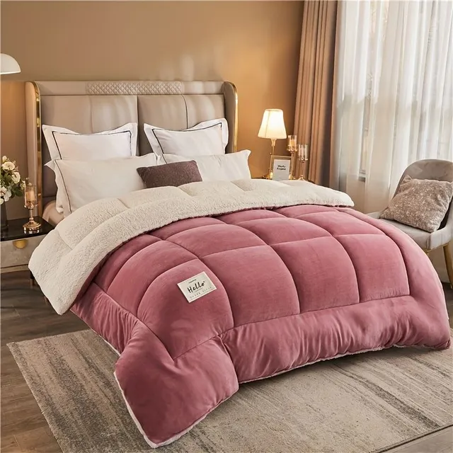 Warm, 3-layer autumn and winter hairdresser 1pc - Comfortable bed linen for bedroom and dorm