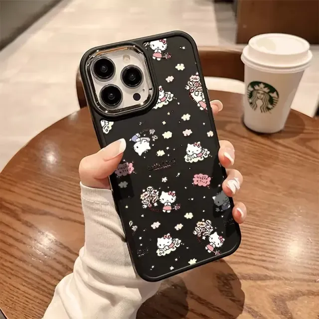 Husă de protecție pentru telefon cu Hello Kitty în design Y2K - husă drăguță din silicon