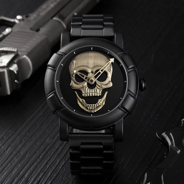 Men's trendy Brandt skull watch