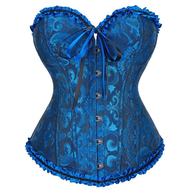 Ladies trendy corset with ruffle pattern Alvarez